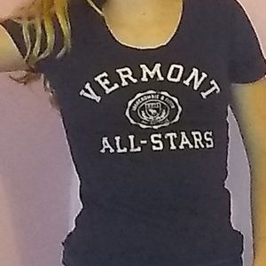 Abercrombie and Fitch navy blue all star shirt